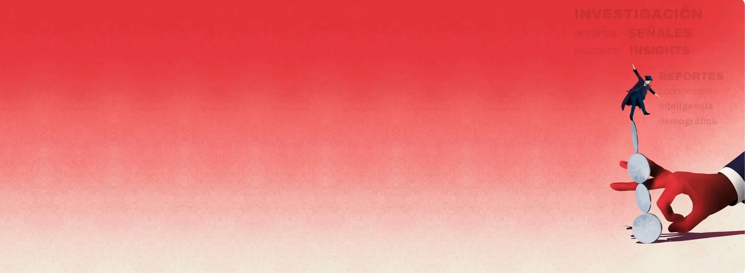 Persona leyendo con una carpeta roja, sobre fondo claro